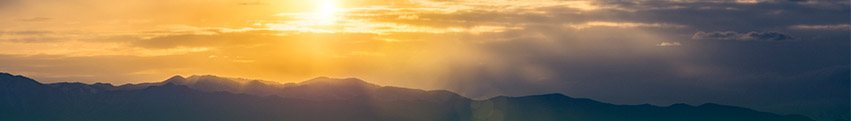 Mountains at sunset
